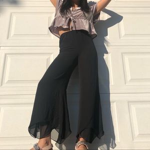 Black Flare Pants